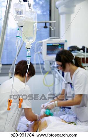 Picture - ICU (Intensive Care Unit), Hospital Policlinica Gipuzkoa, San Sebastian, Donostia, Euskadi, Spain. Fotosearch