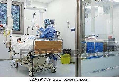 ICU (Intensive Care Unit), Hospital Policlinica Gipuzkoa, San Sebastian, Donostia, Euskadi, Spain View Large Photo Image Stock Photo - ICU (Intensive Care Unit), Hospital Policlinica Gipuzkoa, San Sebastian, Donostia, Euskadi, Spain. Fotosearch