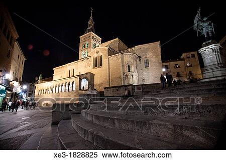 Stock Photography - Iglesia de San Mart? n, Segovia, Spain. Fotosearch