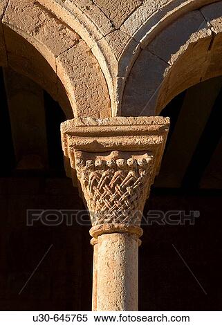 Stock Photography - Iglesia de San Pedro. Caracena, Soria, Castilla y Le? n. Spain.. Fotosearch