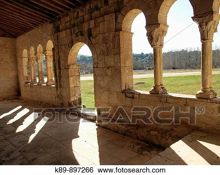 Stock Photograph - Iglesia romBnica de Tejera de Fausto. Provincia de Segovia, Castilla, Espaa. Fotosearch