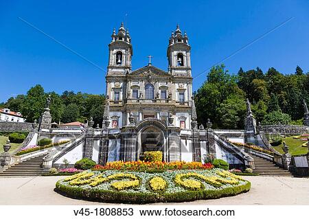 Igreja do Bom Jesus from Terreiro de Moises, Santuario do Bom Jesus do Monte, Good Jesus of the Mount sanctuary, Tenoes, Braga, Cavado, Norte, Portugal. View Large Photo Image Stock Image - Igreja do Bom Jesus from Terreiro de Moises, Santuario do Bom Jesus do Monte, Good Jesus of the Mount sanctuary, Tenoes, Braga, Cavado, Norte, Portugal.. Fotosearch