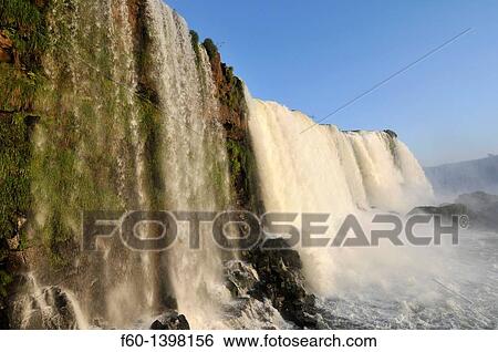 Iguassu Falls, Foz do Igua? u, Parana, Brazil View Large Photo Image Stock Photograph - Iguassu Falls, Foz do Igua? u, Parana, Brazil. Fotosearch