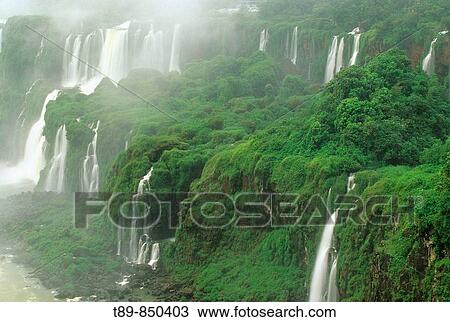 Iguazu Falls, Iguazu National Park, Brazil (photo taken from Brazil, towards Argentina) View Large Photo Image Stock Image - Iguazu Falls, Iguazu National Park, Brazil (photo taken from Brazil, towards Argentina). Fotosearch