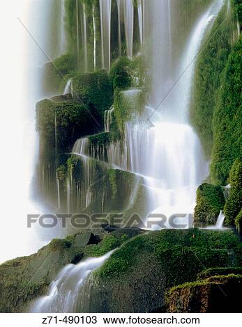 Stock Image - Iguazu National Park Falls. Argentinian side, Misiones province, Argentina. Fotosearch