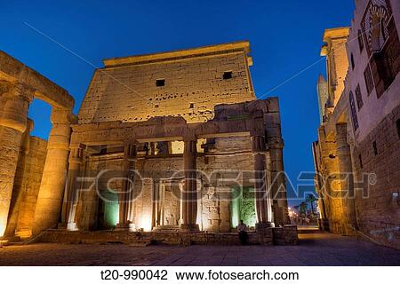 Illuminated Columned Hall inside Luxor Temple, Luxor, Egypt View Large Photo Image Stock Image - Illuminated Columned Hall inside Luxor Temple, Luxor, Egypt. Fotosearch