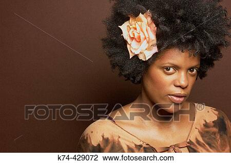 Stock Image - Image of African American Woman. Fotosearch