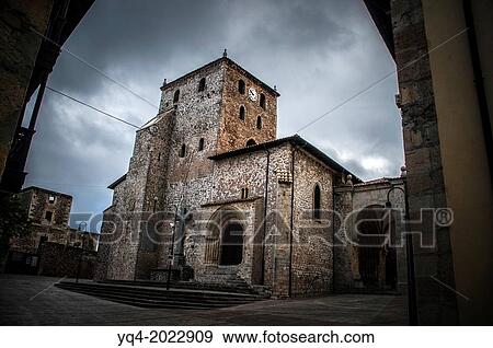 Image of Basilica of Llanes. Asturias. Spain. View Large Photo Image Stock Photo - Image of Basilica of Llanes. Asturias. Spain.. Fotosearch