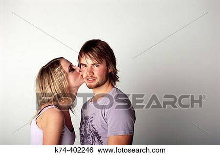 image of young couple kissing View Large Photo Image Stock Photograph - image of young couple kissing. Fotosearch