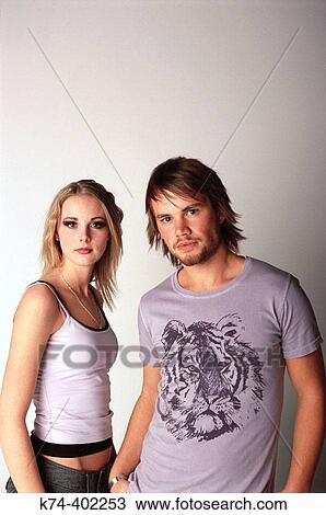 Stock Image - image of young couple. Fotosearch