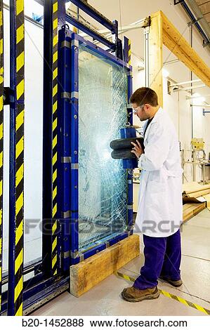 Impact test on glass, material homologation, Technology Research Center, Tecnalia Construction, CIDEMCO-Tecnalia Research & Innovation, development of new products and innovative solutions through research and innovation View Large Photo Image Stock Photo - Impact test on glass, material homologation, Technology Research Center, Tecnalia Construction, CIDEMCO-Tecnalia Research & Innovation, development of new products and innovative solutions through research and innovation. Fotosearch