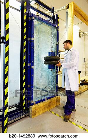 Impact test on glass, material homologation, Technology Research Center, Tecnalia Construction, CIDEMCO-Tecnalia Research & Innovation, development of new products and innovative solutions through research and innovation View Large Photo Image Stock Photo - Impact test on glass, material homologation, Technology Research Center, Tecnalia Construction, CIDEMCO-Tecnalia Research & Innovation, development of new products and innovative solutions through research and innovation. Fotosearch