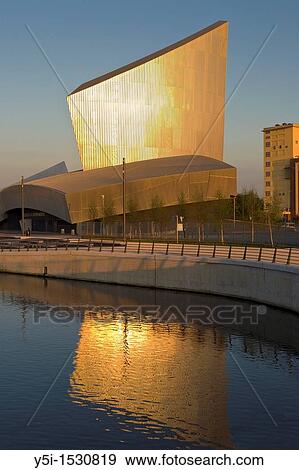 Imperial War Museum North, Salford Quays, Manchester, England View Large Photo Image Stock Photo - Imperial War Museum North, Salford Quays, Manchester, England. Fotosearch