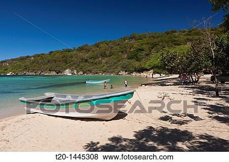 Stock Photo - Impressions of Ensenada Beach, Punta Rucia, Dominican Republic. Fotosearch