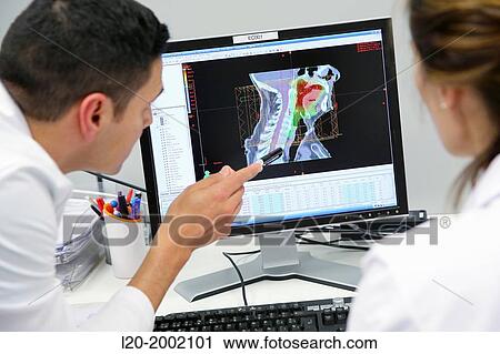 IMRT, Intensity Modulated Radiation Therapy, Oropharynx Cancer 3D Radiotherapy Treatment Planning View Large Photo Image Stock Image - IMRT, Intensity Modulated Radiation Therapy, Oropharynx Cancer 3D Radiotherapy Treatment Planning. Fotosearch