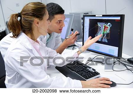 IMRT, Intensity Modulated Radiation Therapy, Oropharynx Cancer 3D Radiotherapy Treatment Planning View Large Photo Image Stock Photo - IMRT, Intensity Modulated Radiation Therapy, Oropharynx Cancer 3D Radiotherapy Treatment Planning. Fotosearch