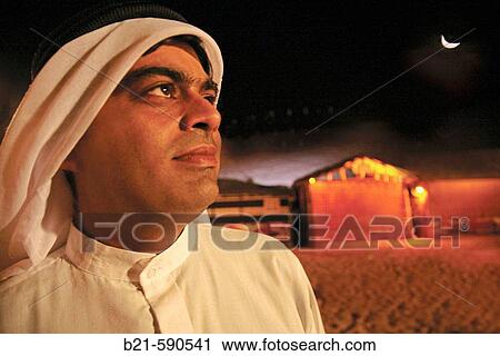Stock Image - In the desert. Emirat of Dubai. UAE.. Fotosearch