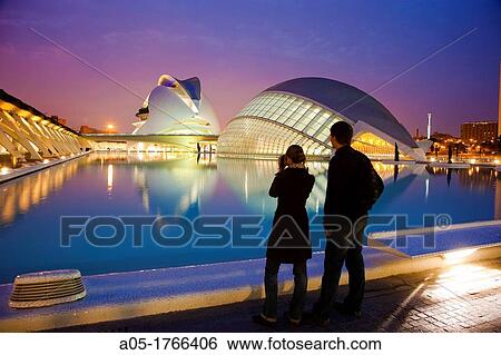 In the foreground Hemisferic In the background Queen Sofia Arts Palace City of Arts and Sciences Architect Santiago Calatrava Valencia Comunidad Valencia Spain Europe. View Large Photo Image Stock Photograph - In the foreground Hemisferic In the background Queen Sofia Arts Palace City of Arts and Sciences Architect Santiago Calatrava Valencia Comunidad Valencia Spain Europe.. Fotosearch