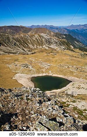 In the middleground Perafita lake Perafita cirque In the background Arinsal Valley Madriu Valley. Andorra. View Large Photo Image Stock Photo - In the middleground Perafita lake Perafita cirque In the background Arinsal Valley Madriu Valley. Andorra.. Fotosearch