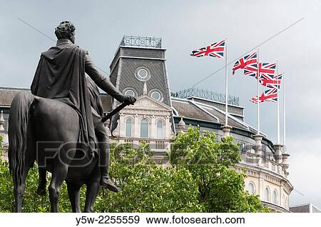 In Trafalgar Square, London. View Large Photo Image Stock Photo - In Trafalgar Square, London.. Fotosearch