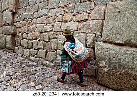 Stock Image - inca rock in cusco, peru.. Fotosearch