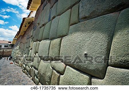 Inca walls Cuzco Peru. View Large Photo Image Stock Photography - Inca walls Cuzco Peru.. Fotosearch