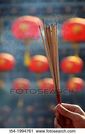 Incense sticks in a Chinese temple in Bangkok View Large Photo Image Stock Image - Incense sticks in a Chinese temple in Bangkok. Fotosearch