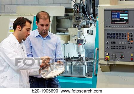 Stock Image - Incremental sheet formed into a CNC milling machine Industry, Tecnalia Research & innovation, Technology and Research Centre, Miramon Technological Park, San Sebastian, Donostia, Gipuzkoa, Basque Country, Spain. Fotosearch