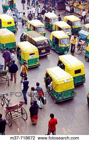 India. Delhi. In front of New Delhi railway station. Rickshaws View Large Photo Image Stock Image - India. Delhi. In front of New Delhi railway station. Rickshaws. Fotosearch