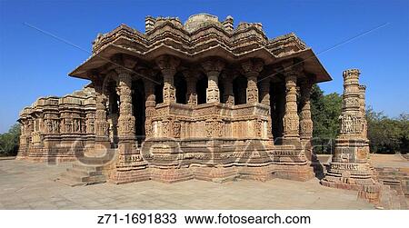 Stock Image - India, Gujarat, Modhera, Sun Temple,. Fotosearch