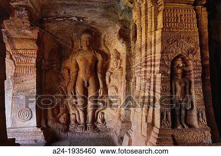 India, Karnataka State, Badami City, Badami Caves, fourth cave, jainism View Large Photo Image Stock Image - India, Karnataka State, Badami City, Badami Caves, fourth cave, jainism. Fotosearch