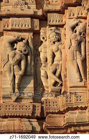 India, Rajasthan, Chittorgarh, Jain temple, statues, stone carving, View Large Photo Image Stock Photo - India, Rajasthan, Chittorgarh, Jain temple, statues, stone carving,. Fotosearch