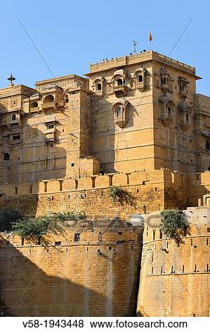 India, Rajasthan, Jaisalmer, Jaisalmer fort and palace View Large Photo Image Stock Photo - India, Rajasthan, Jaisalmer, Jaisalmer fort and palace. Fotosearch