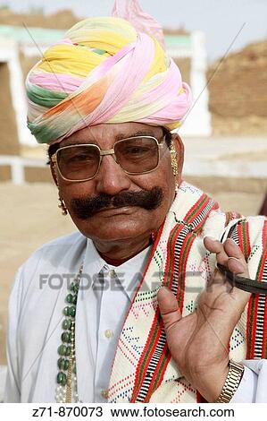 India, Rajasthan, Jaisalmer, rajasthani man portrait View Large Photo Image Stock Image - India, Rajasthan, Jaisalmer, rajasthani man portrait. Fotosearch