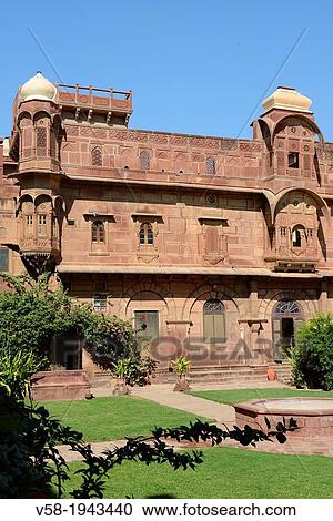 India, Rajasthan, Jaisalmer region, Pokaran fort. View Large Photo Image Stock Image - India, Rajasthan, Jaisalmer region, Pokaran fort.. Fotosearch