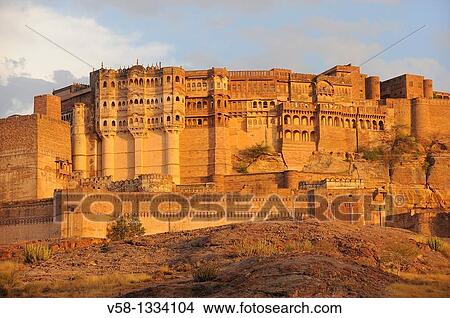 India, Rajasthan, Jodhpur, Mehrangarh fort. View Large Photo Image Picture - India, Rajasthan, Jodhpur, Mehrangarh fort.. Fotosearch