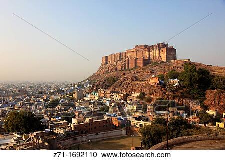 India, Rajasthan, Jodhpur, Mehrangarh Fort, View Large Photo Image Stock Image - India, Rajasthan, Jodhpur, Mehrangarh Fort,. Fotosearch