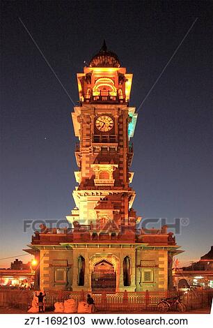 India, Rajasthan, Jodhpur, Sardar Bazar, Clock Tower, View Large Photo Image Stock Image - India, Rajasthan, Jodhpur, Sardar Bazar, Clock Tower,. Fotosearch