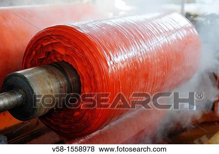 Stock Photo - India, Rajasthan, Saree factory, Dyeing process. Fotosearch