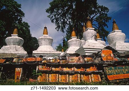India, Sikkim, Tashiding Gompa, buddhist monastery, chortens, prayer stones, View Large Photo Image Stock Image - India, Sikkim, Tashiding Gompa, buddhist monastery, chortens, prayer stones,. Fotosearch