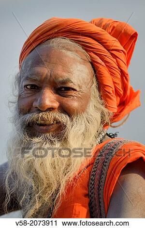 India, Uttar Pradesh, Varanasi, Sadhu (ascetic). View Large Photo Image Stock Image - India, Uttar Pradesh, Varanasi, Sadhu (ascetic).. Fotosearch