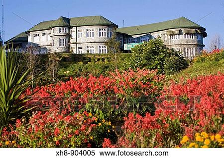 Stock Photography - India, West Bengal, Kalimpong, Deolo Hill, Deolo Tourist Hotel. Fotosearch