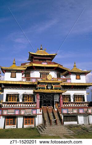 India, West Bengal, Kalimpong, Zong Dog Palri Fo-Brang Gompa tibetan buddhist monastery. View Large Photo Image Stock Image - India, West Bengal, Kalimpong, Zong Dog Palri Fo-Brang Gompa tibetan buddhist monastery.. Fotosearch