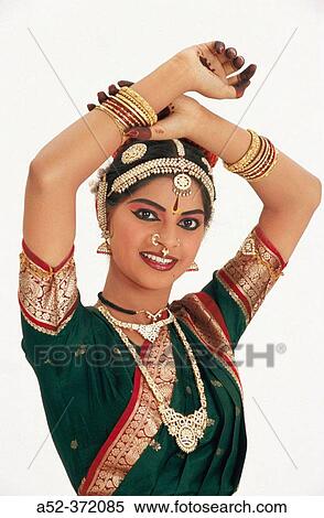 Stock Photography - Indian classical dancer in a relaxed pose.. Fotosearch