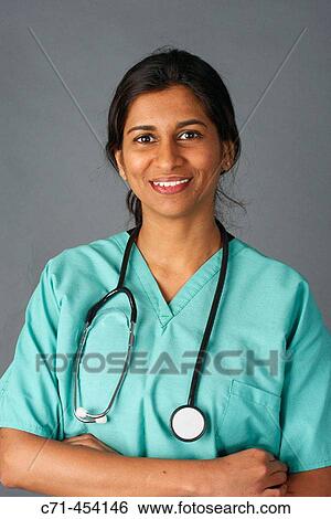 Indian woman doctor/surgeon View Large Photo Image Stock Photograph - Indian woman doctor/surgeon. Fotosearch