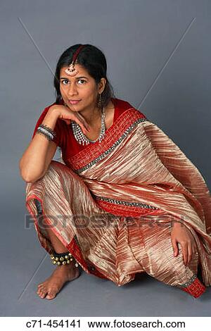 Indian woman in traditional clothing View Large Photo Image Stock Image - Indian woman in traditional clothing. Fotosearch