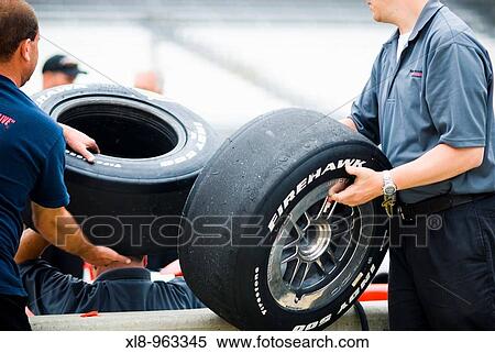 Stock Photography - Indianapolis race track, Indy 500 race day, USA. Fotosearch