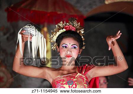 Stock Photography - Indonesia, Bali, Ubud, traditional dancer,. Fotosearch