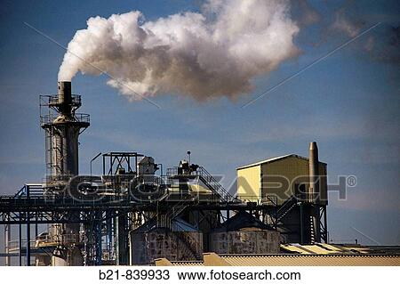 Stock Image - Industrial area at Huelva. Andalusia, Spain. Fotosearch