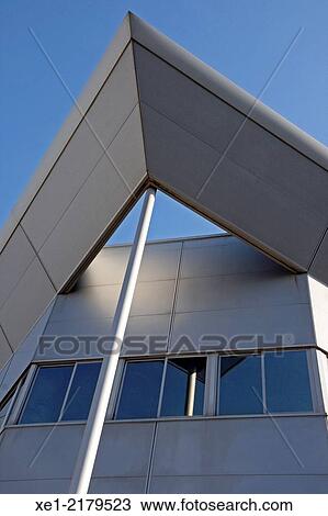 Stock Image - Industrial building, Badalona, Catalonia, Spain. Fotosearch